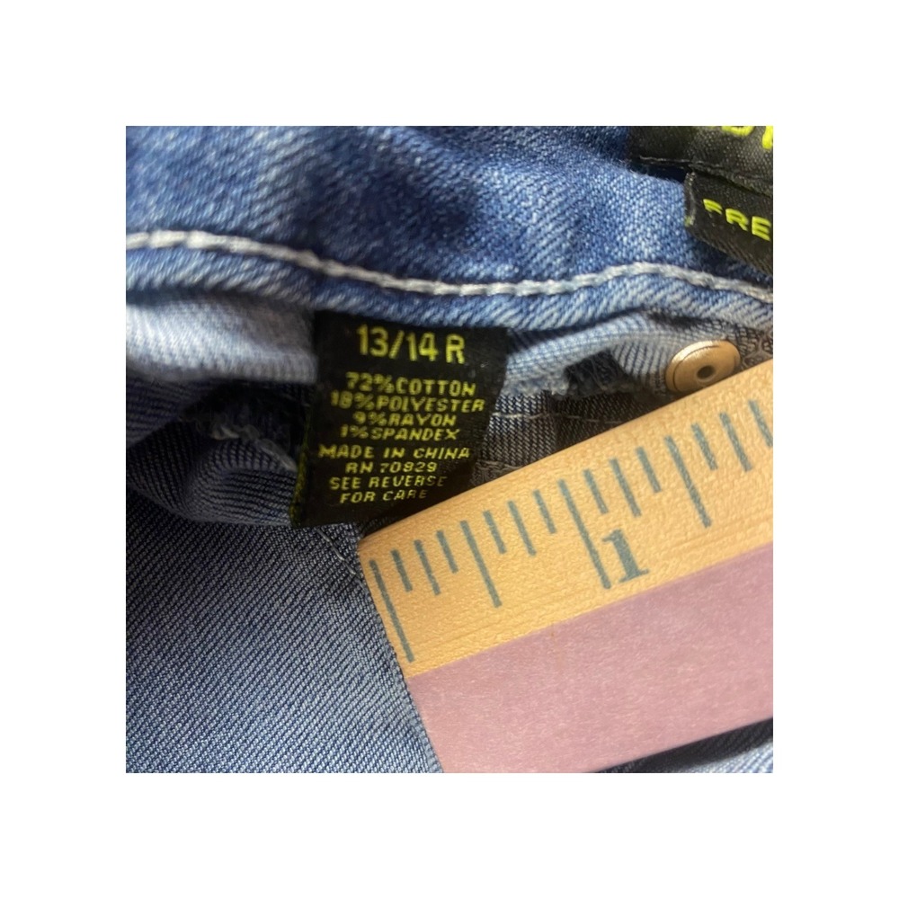 Rue 21 Jeans Mid Rise Jegging Freedom‎ Flex Blue Wash Size 13 14 R - Picture 7 of 8